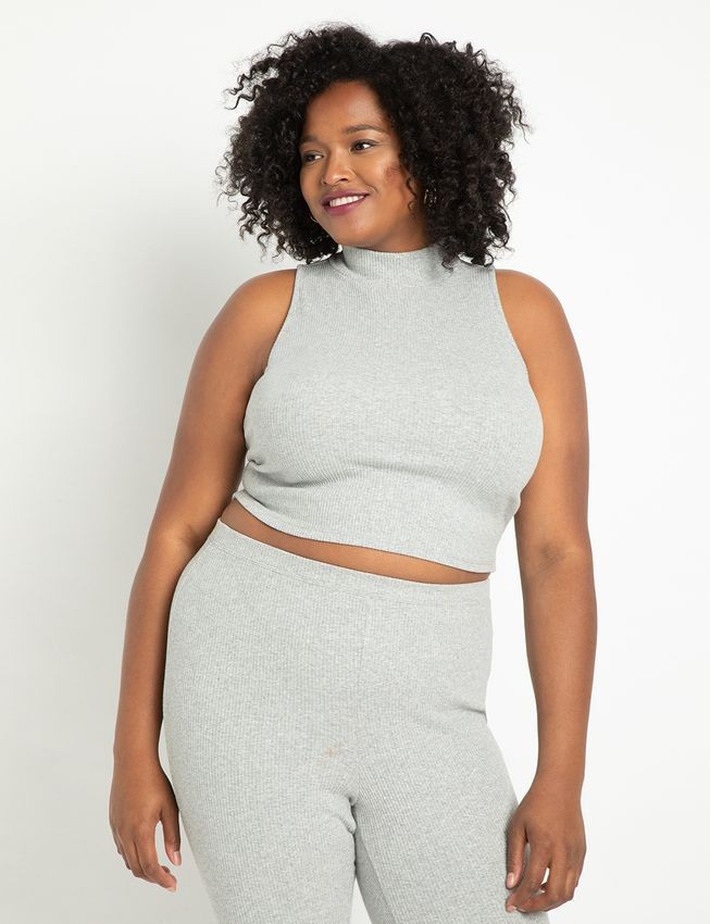 Basic Sleeveless Turtleneck | Women's Plus Size Tops | ELOQUII | Eloquii