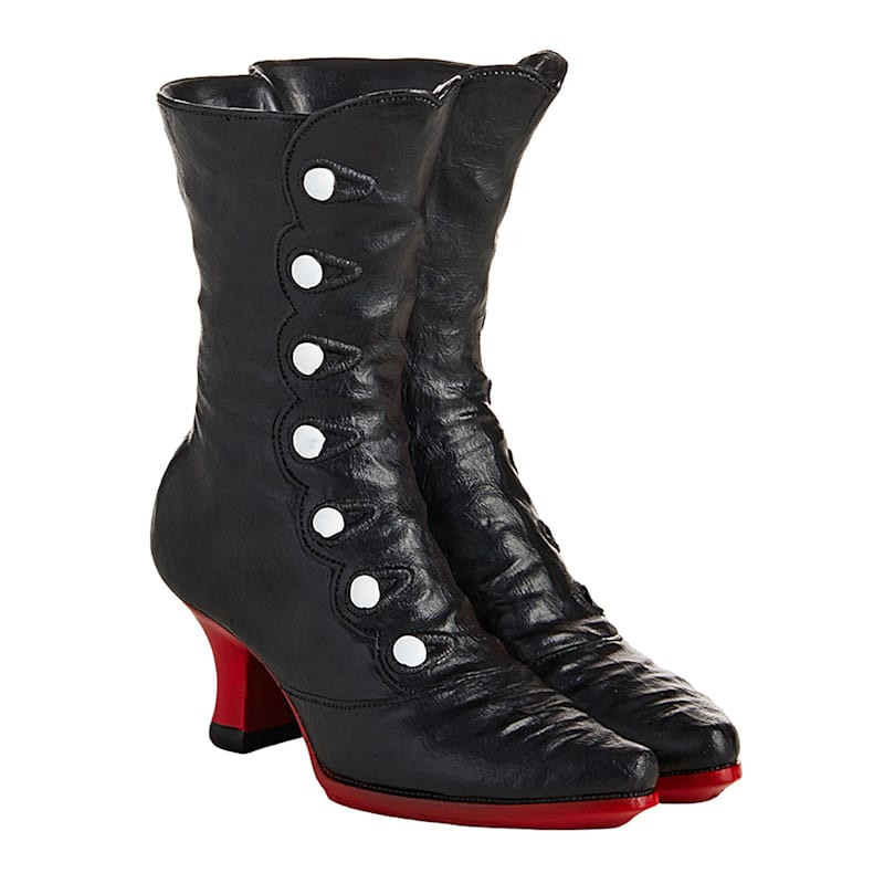 Spellbound Black Halloween Witch Shoes, 9.1" | At Home