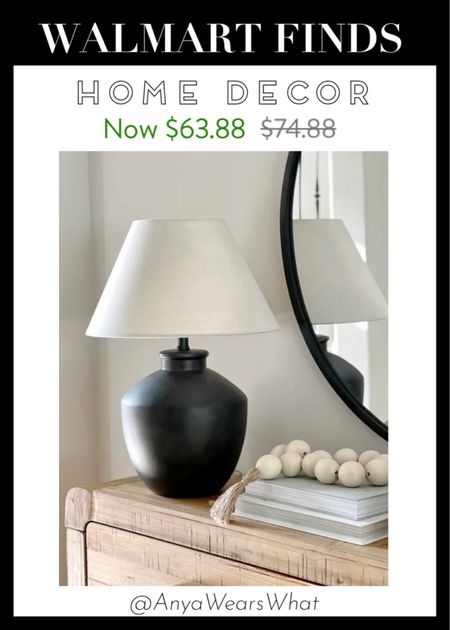Walmart currently has the most stunning furniture & decor!!! ✨ This beautiful table lamp is on sale for $63.88! The black distressed texture looks so luxe! Order yours before it sells out! 

#walmart #walmartfinds #walmartdecor #walmartfurniture #deals #finds #decor #neutral #falldecor #fall #sage #christmastree #christmas #christmasdecor #tablelamp #lamp #livingroom #distressedtexture #lookforless #dupeSaleSale

#LTKSpringSale #LTKfindsunder100 #LTKMostLoved