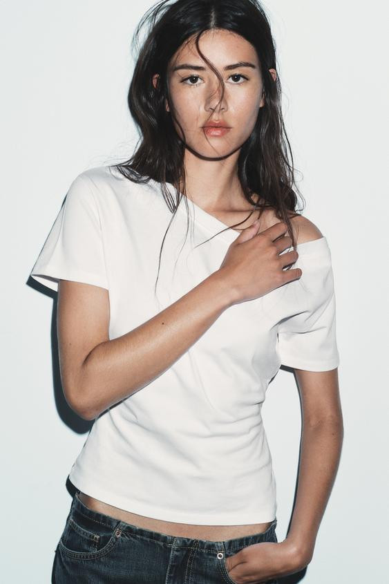 HEAVY COTTON SHORT SLEEVE T-SHIRT | Zara UK