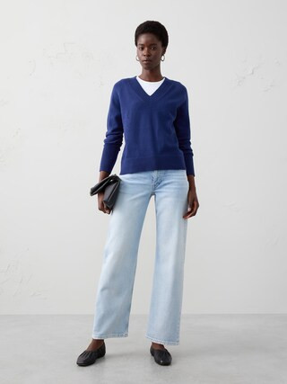 Perfectly Soft V-Neck Sweater | Banana Republic Factory