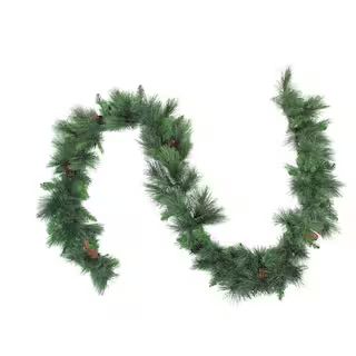 9ft. Artificial White Valley Pine With Pine Cones Garland | Michaels Stores