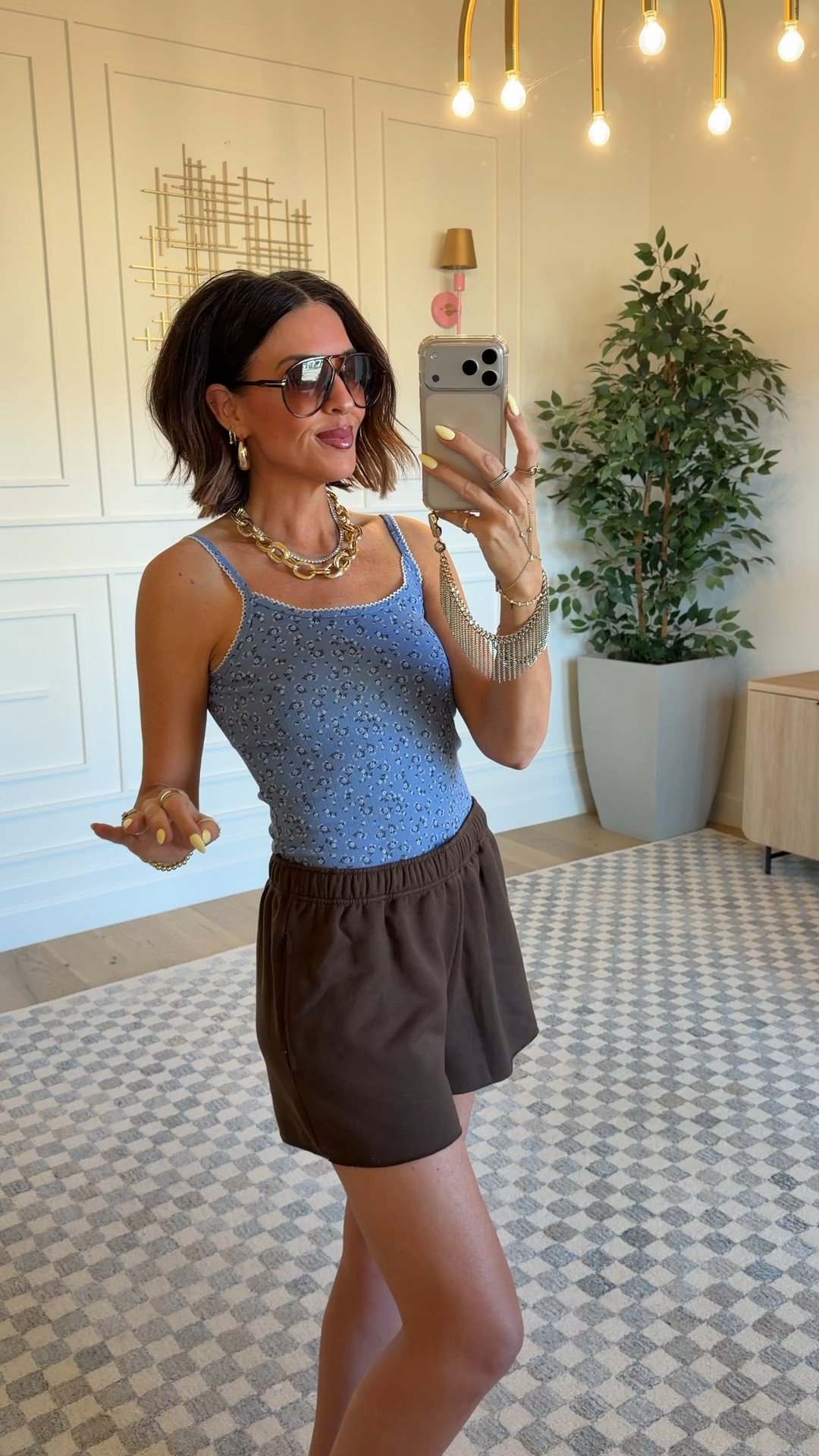 Walmart sweatshorts - size M
Pointelle lace tank - size S

#LTKSeasonal #LTKTall #LTKootd