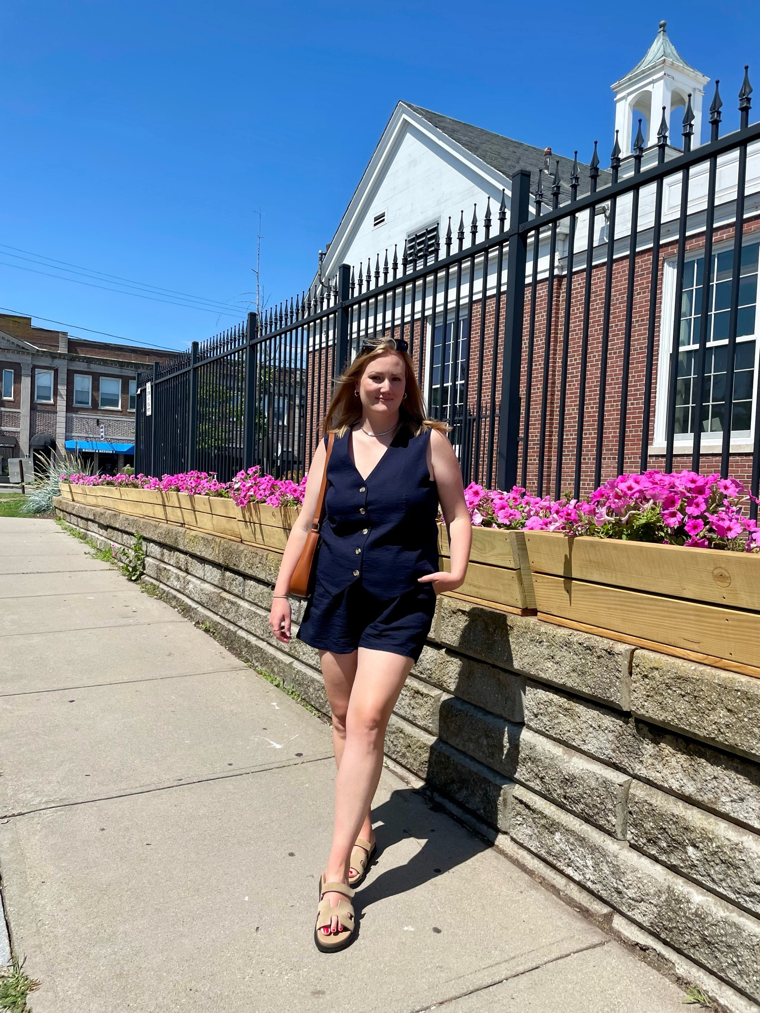 Matching set, vest outfit, sandals, brown shoulder bag, bracelet chain. Easy outfit inspo, everyday style  

#LTKFindsUnder50 #LTKMidsize #LTKSeasonal