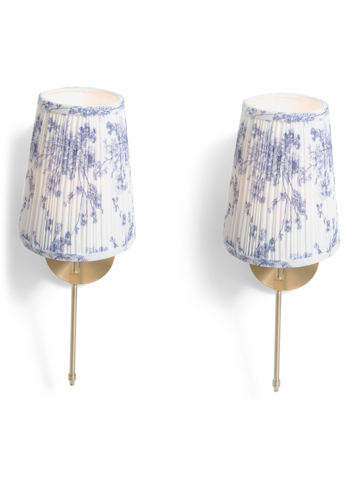 2pk 20in Rechargeable Pleated Shade Metal Wall Sconce | Home | Marshalls | Marshalls