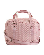 Heart Quilt Weekender Tote With Wristlet Pouch | TJ Maxx