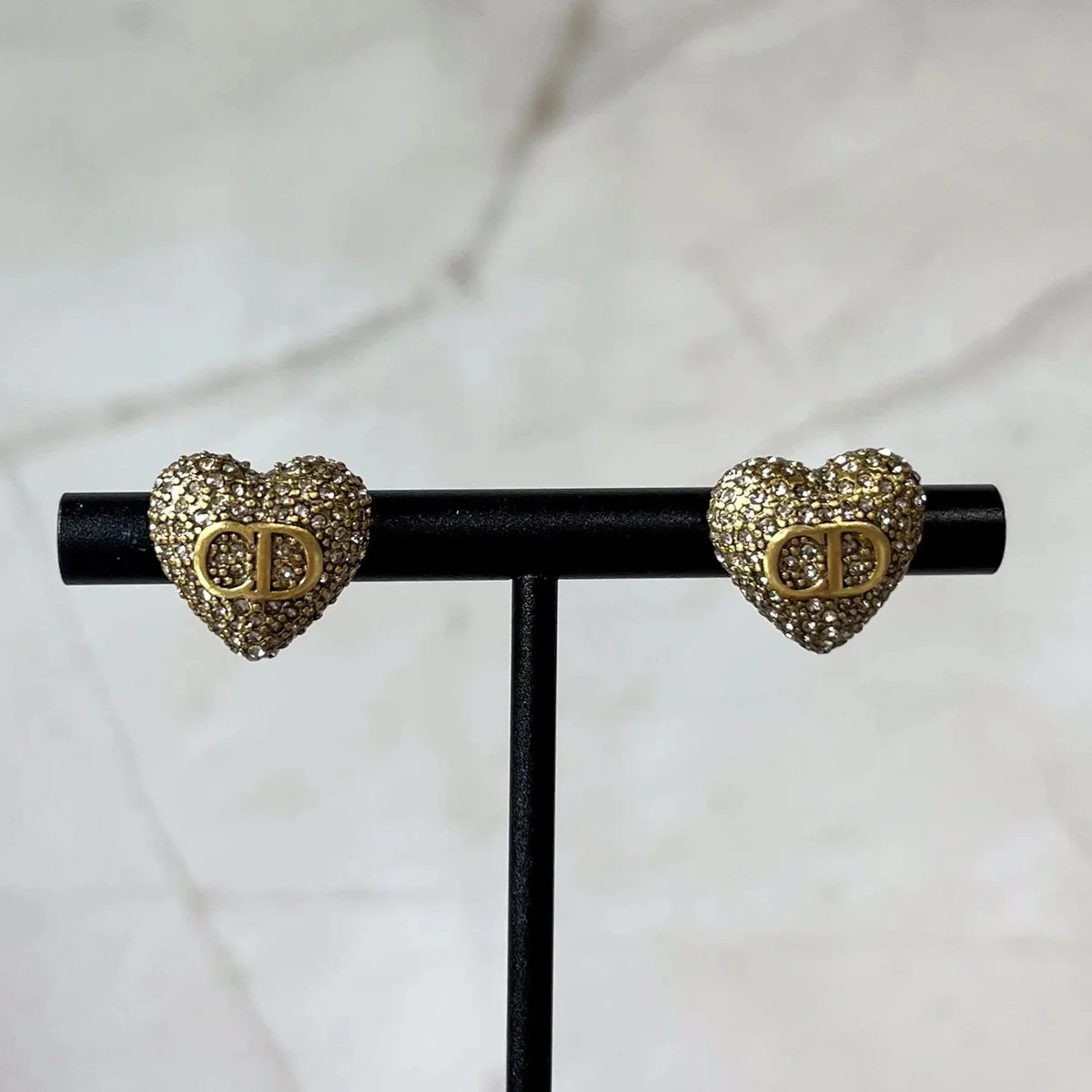 Luxe Crystal Heart Earrings - Ahava J | Ahava Jewels