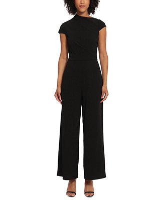 Maggy London Women's Cap-Sleeve Straight-Leg Jumpsuit - Macy's | Macy's