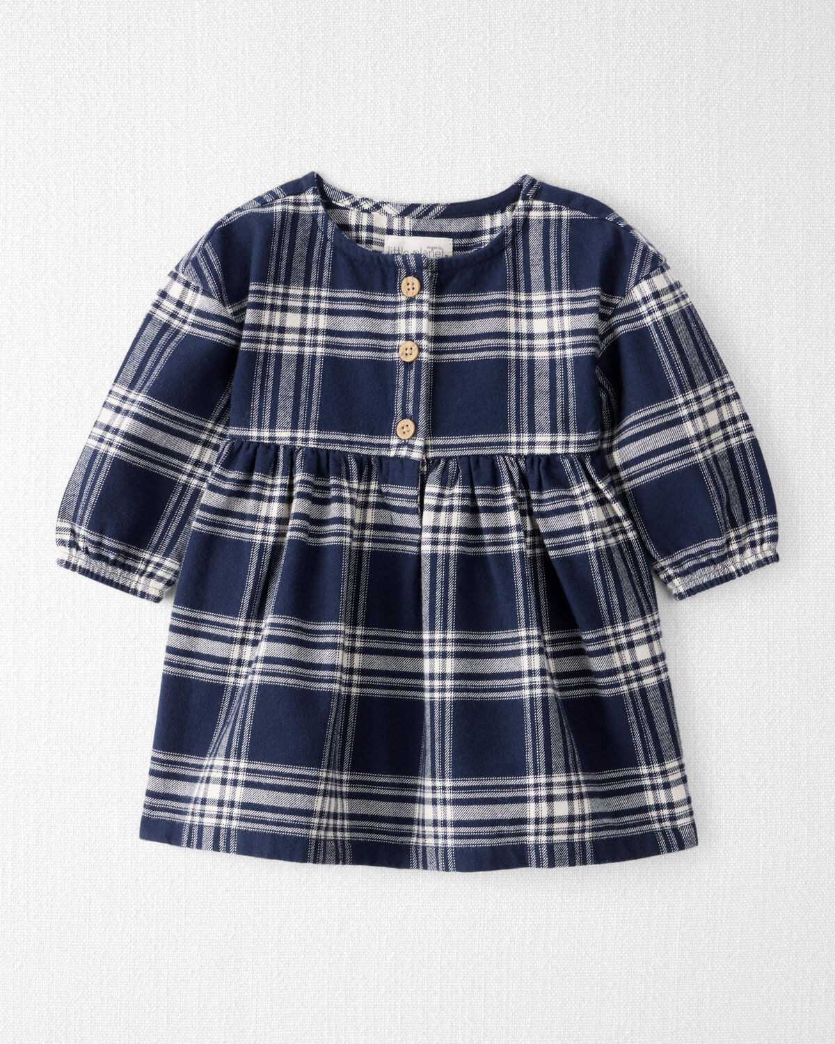 Baby Girl Organic Cotton Flannel Dress Write a review | Carter's Inc
