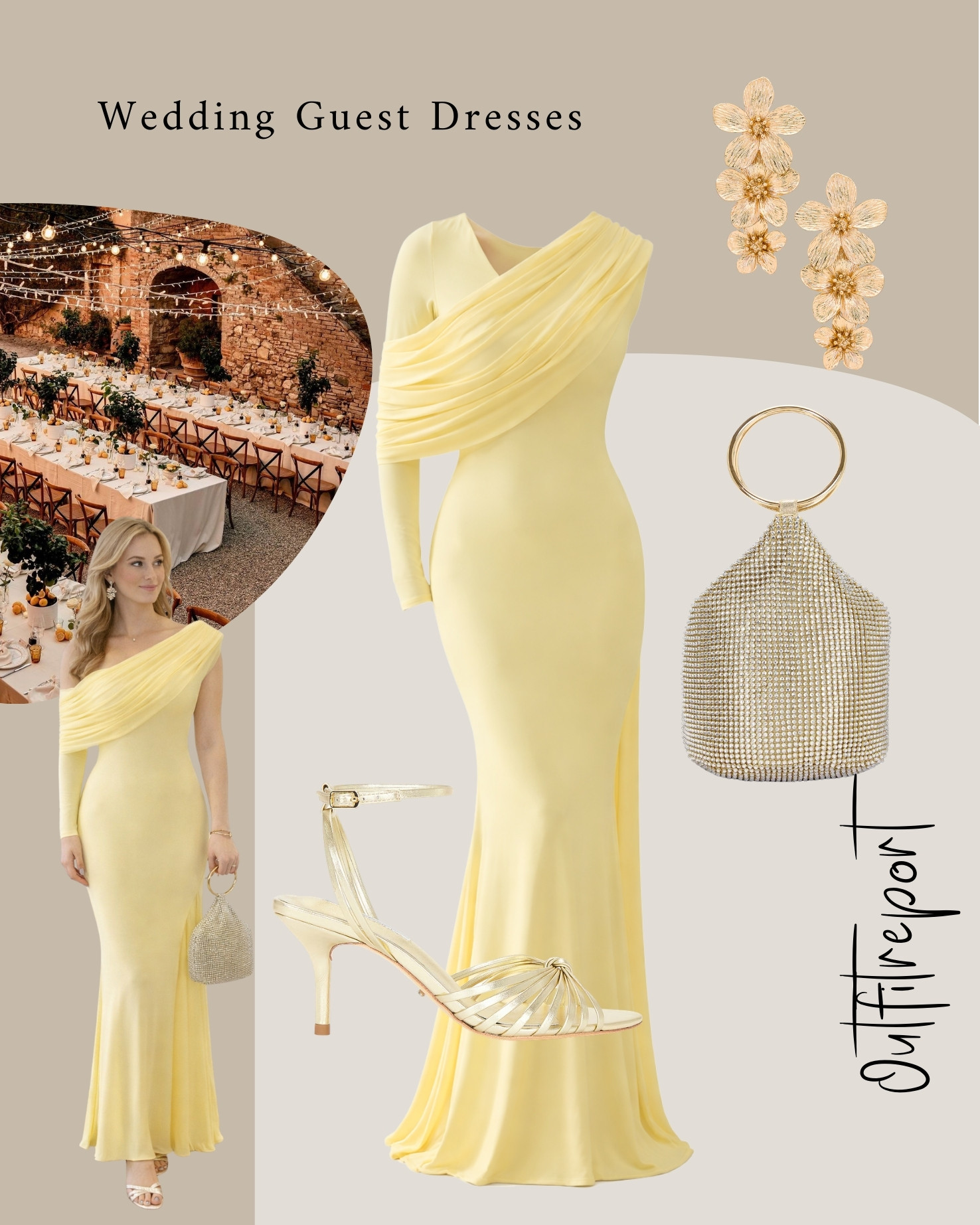 wedding guest dress by club L london, with heeled sandals, and a clutch 

 #LTKeurope #LTKwedding #LTKdresses