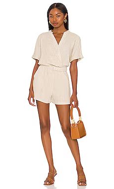 HEARTLOOM Mikella Romper in Oat from Revolve.com | Revolve Clothing (Global)