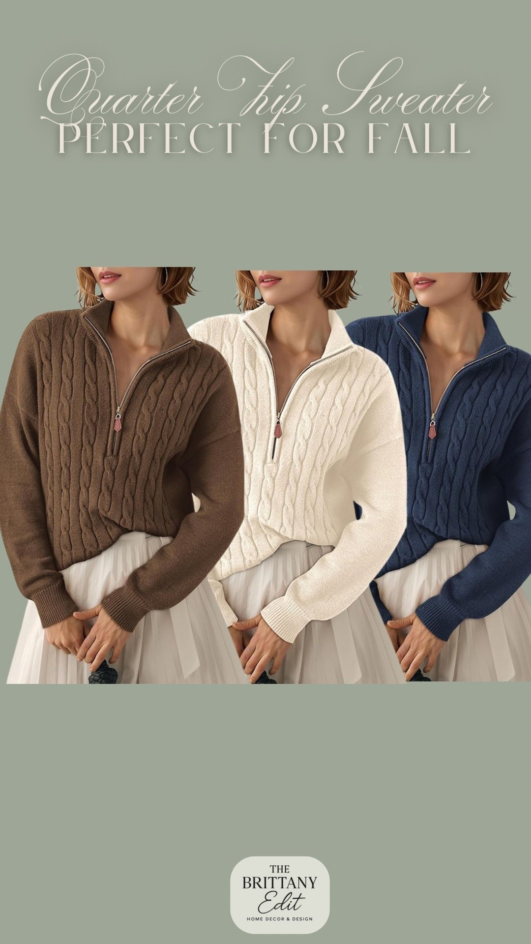 You could totally dress this beautiful quarter zip up or down!! 

#LTKSeasonal #LTKSaleAlert #LTKStyleTip