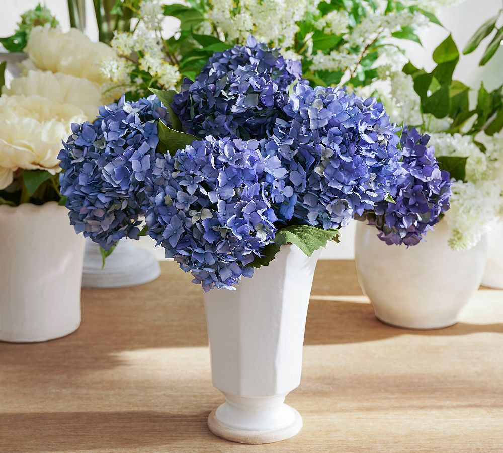 Faux Deep Blue Hydrangea Bundle | Pottery Barn (US)
