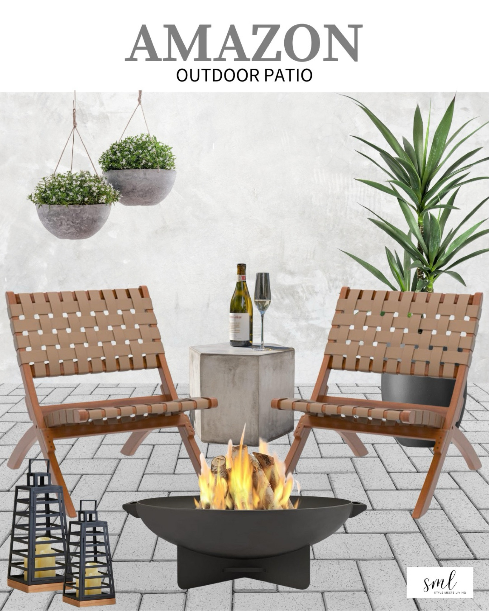 Elevate your outside home decor with our cozy patio design featuring woven chairs, potted planters, and a portable firepit – all Amazon finds! Transform your outdoor space into a relaxing retreat. 

#AmazonHomeDecor #AmazonFinds #OutdoorSpace

#LTKhome #LTKsalealert #LTKSeasonal