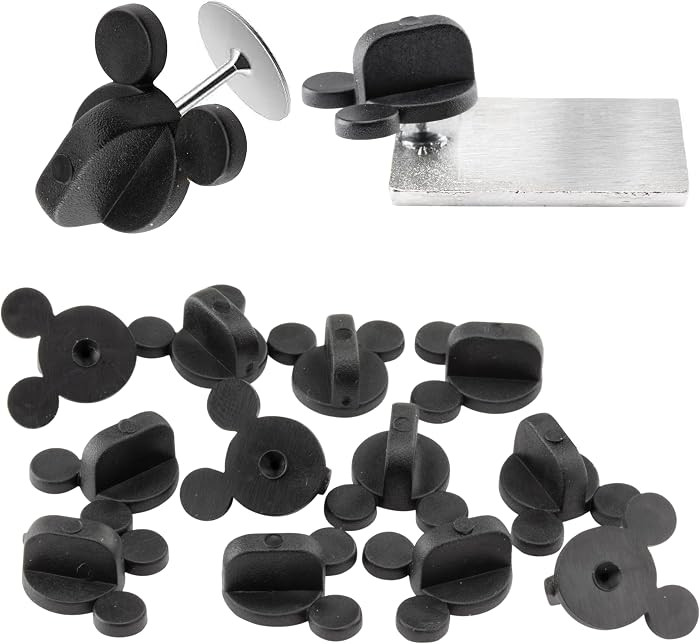 PVC Rubber Mouse Ears Pin Backs 12 Pcs Compatible with Mickey Disney Pins | Amazon (US)