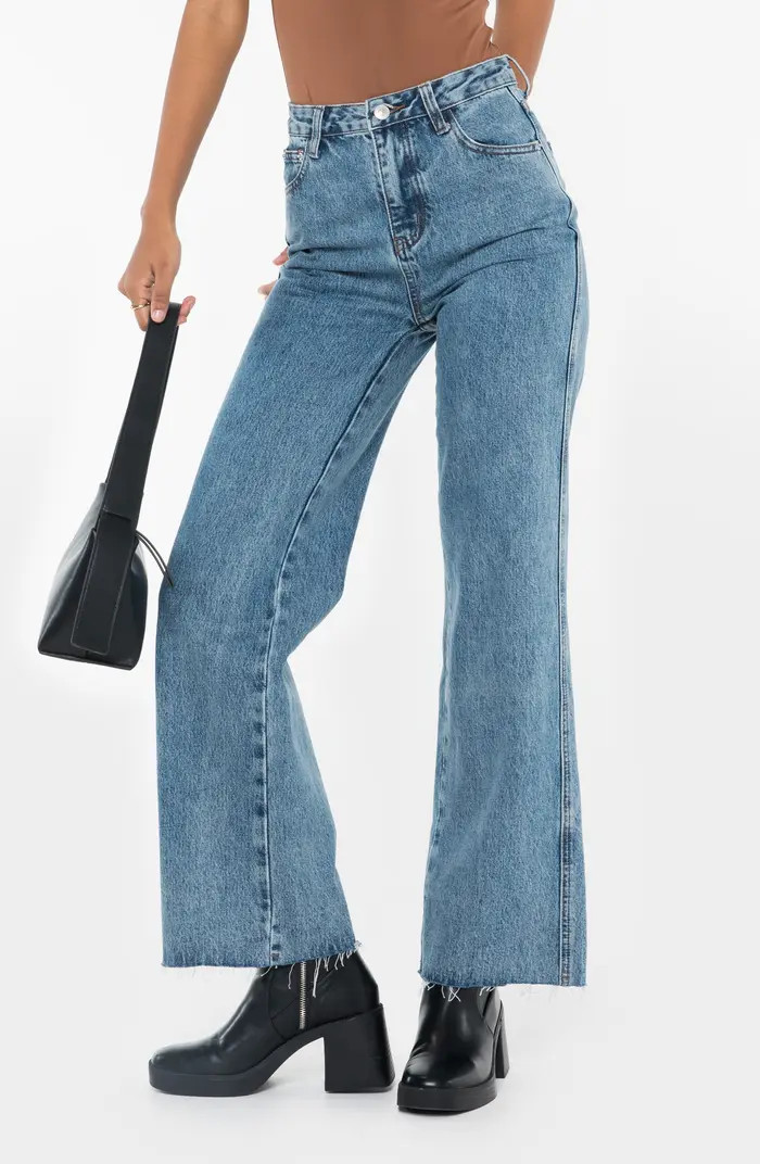Princess Polly Arlington High Waist Straight Leg Jeans | Nordstrom | Nordstrom