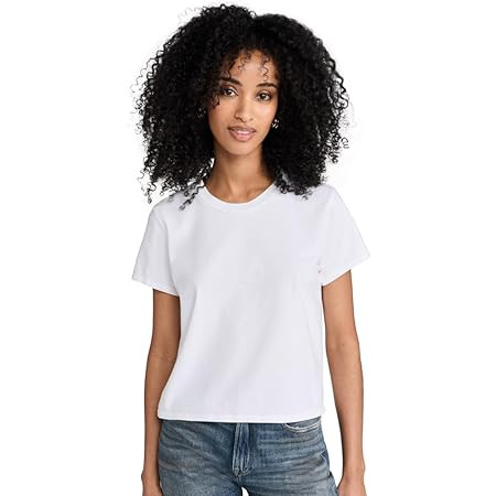 The Drop Women's Courtney Short-Sleeve Tiny Crewneck Jersey T-Shirt | Amazon (US)
