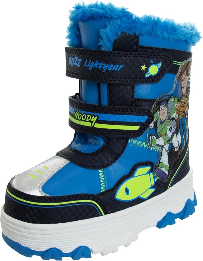 Disney Mickey Mouse Toy Story Cars Snow Boots - Kids Water Resistant Winter Boots (Toddler/Little... | Amazon (US)