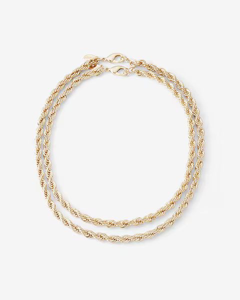 Double Rope Chain Necklace Set | Express