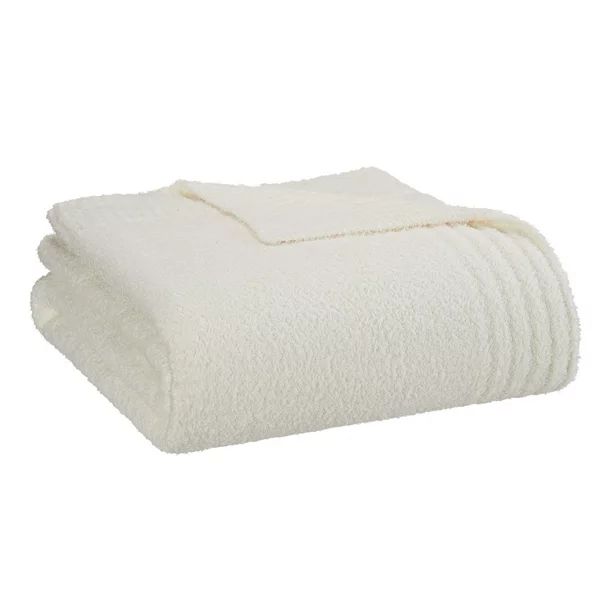 Better Homes & Gardens, Machine Washable, Cozy Knit Polyester Throw, 50"x72", Vanilla Dream | Walmart (US)