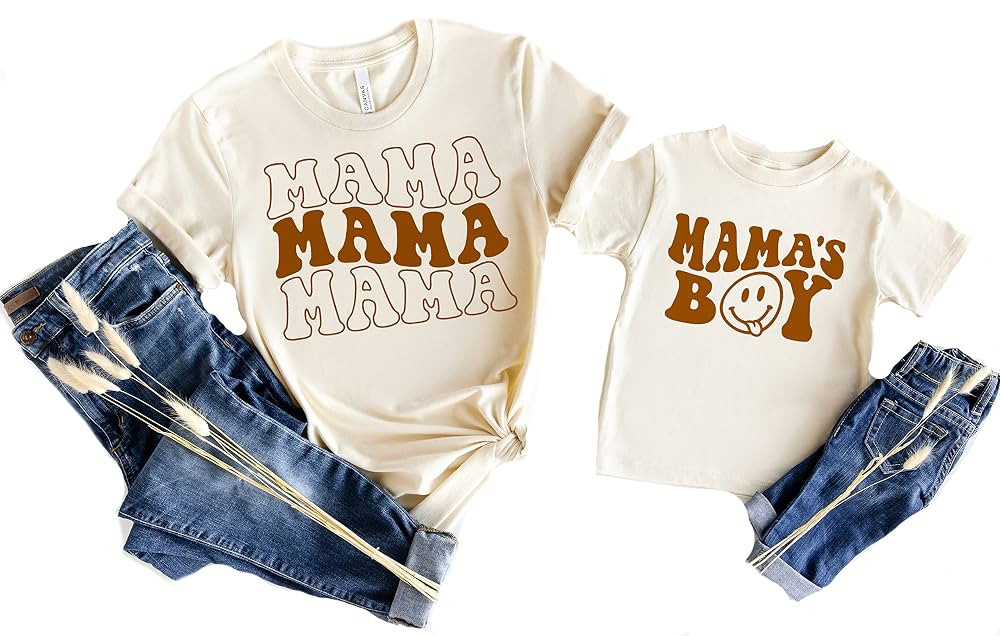 Mommy and Me Shirts, Mommy and Son Matching Outfits, Mothers Day Shirt, Baby Shower Gift, Mommy a... | Amazon (US)