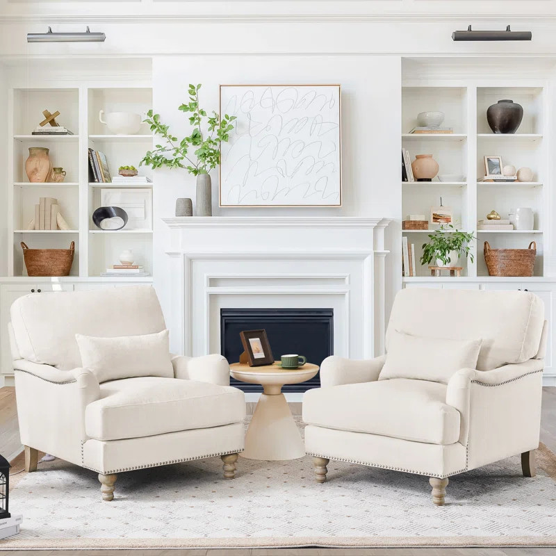 Aaleeyah Upholstered Armchair (Set of 2) | Wayfair North America