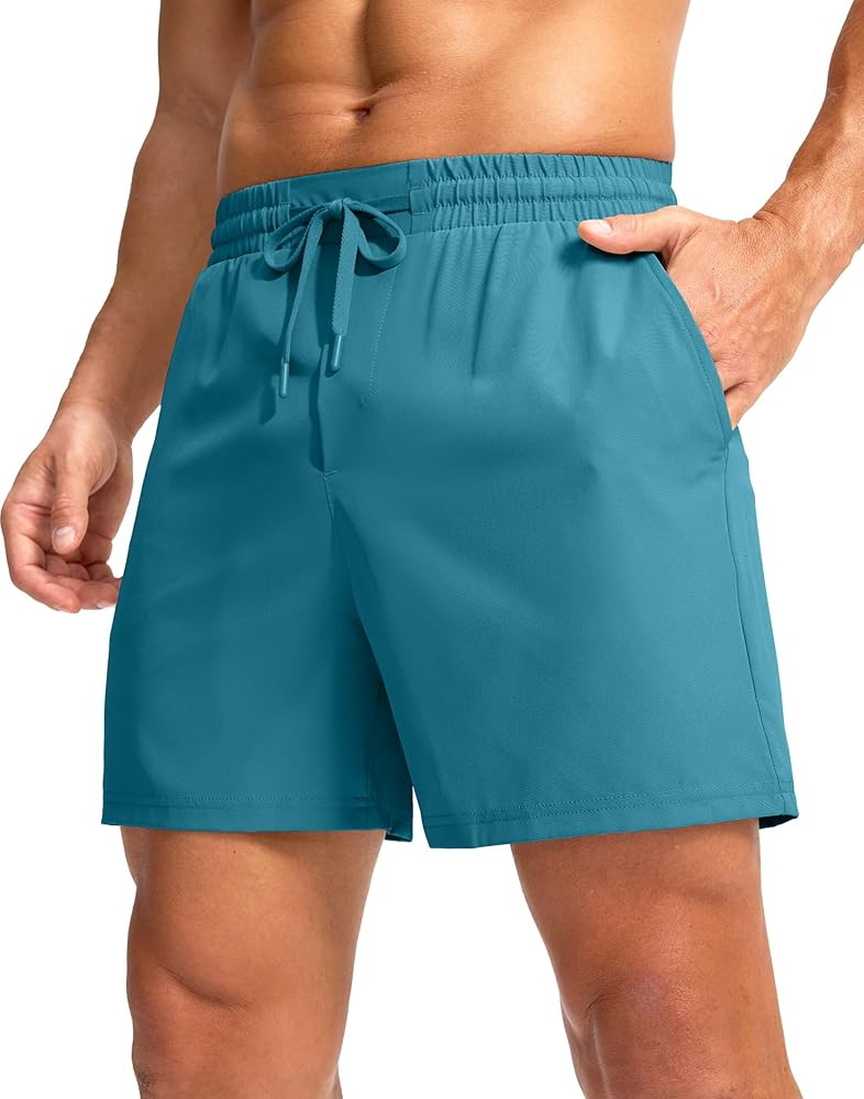 Soothfeel Men's Athletic Running Shorts with Zipper Pocket 5 Inch /7 Inch Quick Dry Tennis Gym Wo... | Amazon (US)