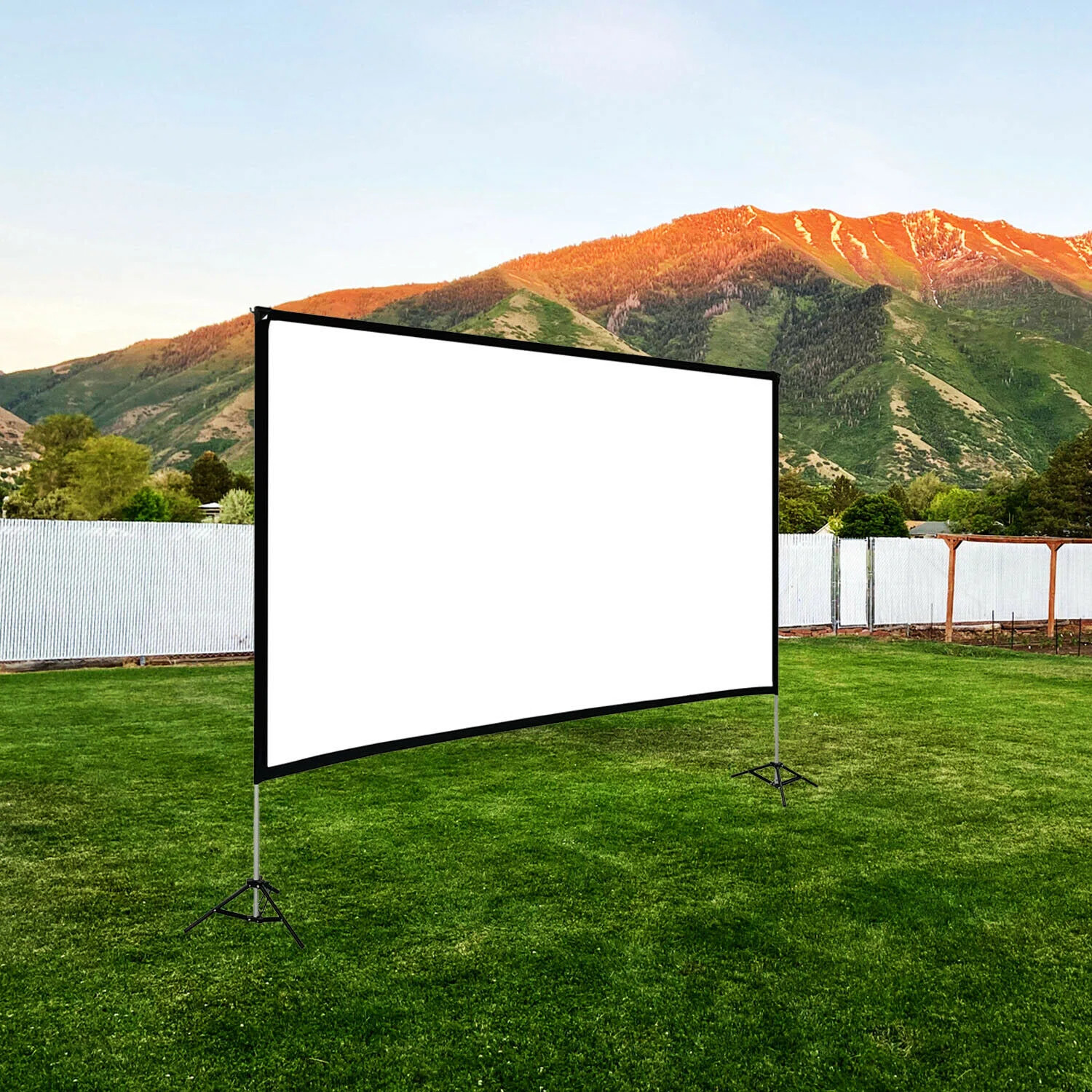 HMOREY Outdoor Portable Projector Screen Projector Screen & Reviews | Wayfair | Wayfair North America