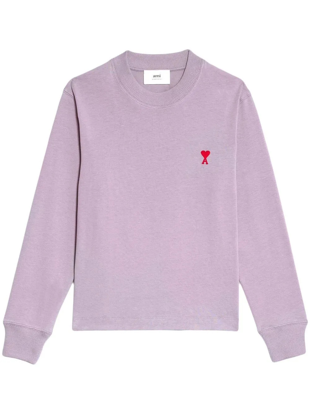 AMI Paris Embroidered Logo Sweatshirt - Farfetch | Farfetch Global
