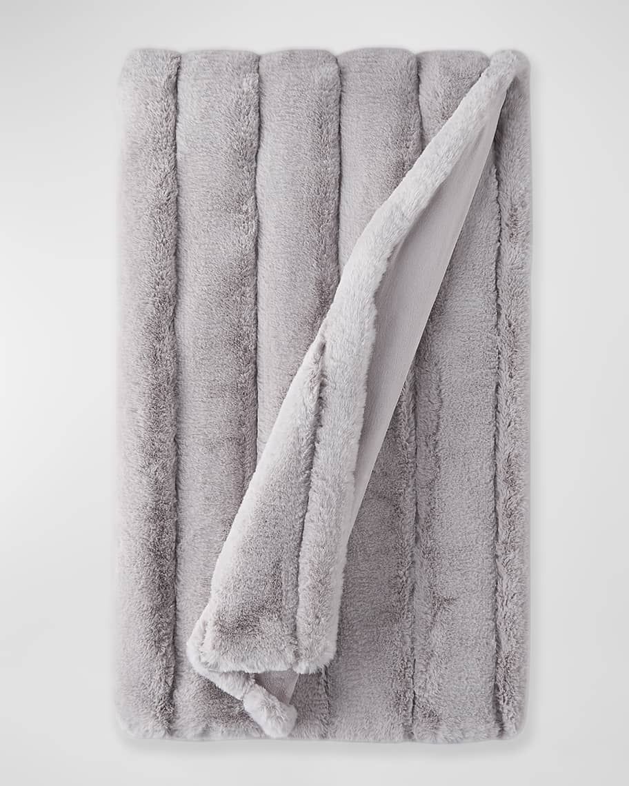 Fabulous Furs Posh Faux-Fur Throw Blanket | Neiman Marcus