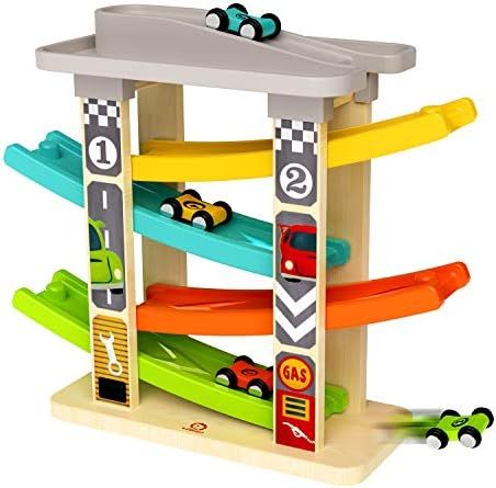TOP BRIGHT Toddler Toys for 1 2 Year Old Boy Gifts Car Track, Car Ramp Racer Toys Age 1 2 with 4 ... | Amazon (US)