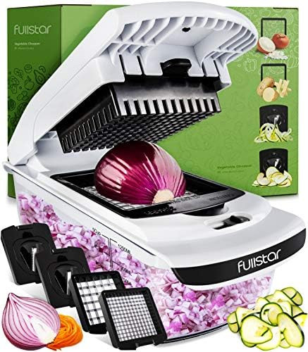 4 in 1 Vegetable Chopper Vegetable Cutter Spiralizer Vegetable Slicer - Onion Chopper Potato Cutt... | Amazon (CA)