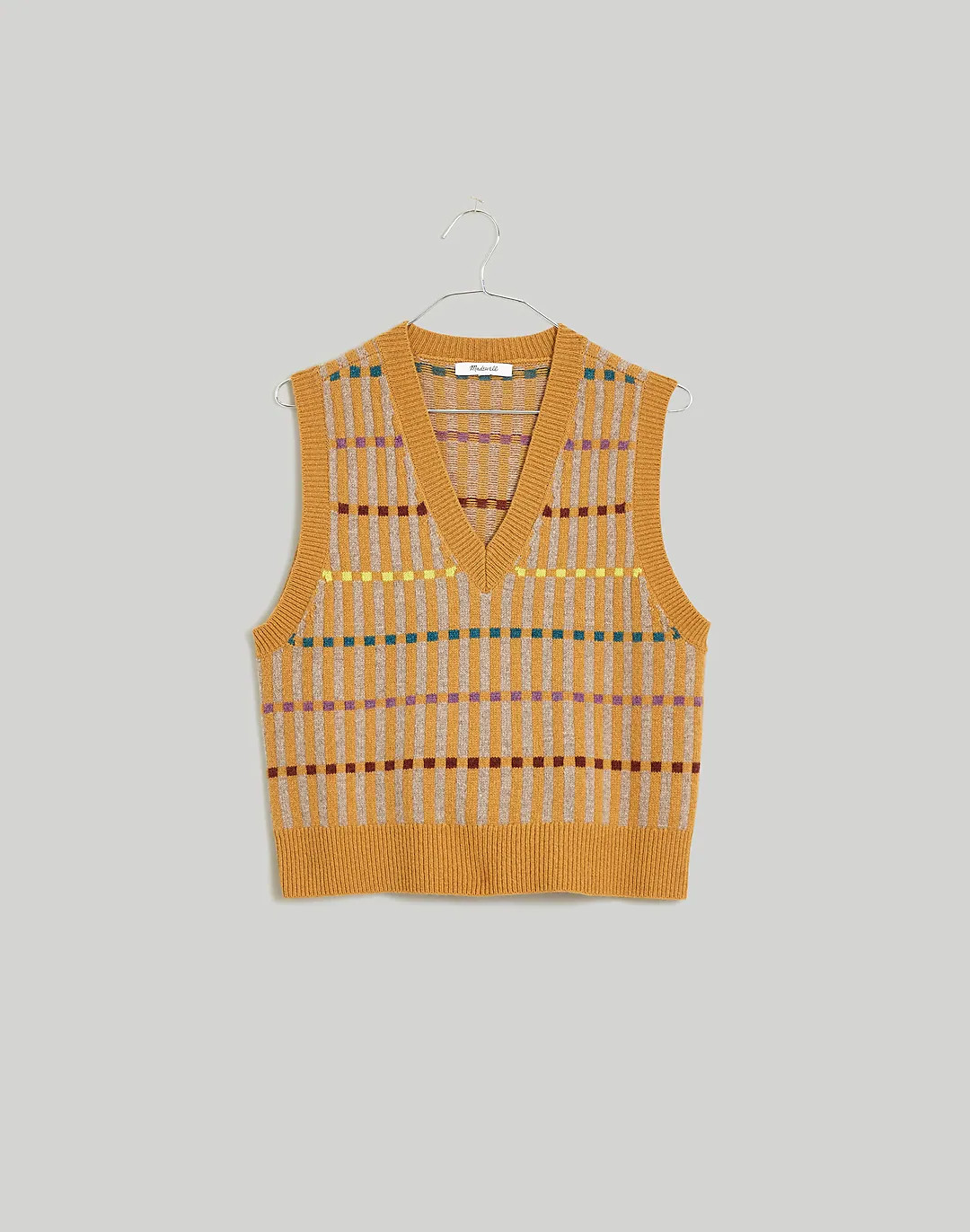 V-Neck Button-Front Sweater Vest | Madewell