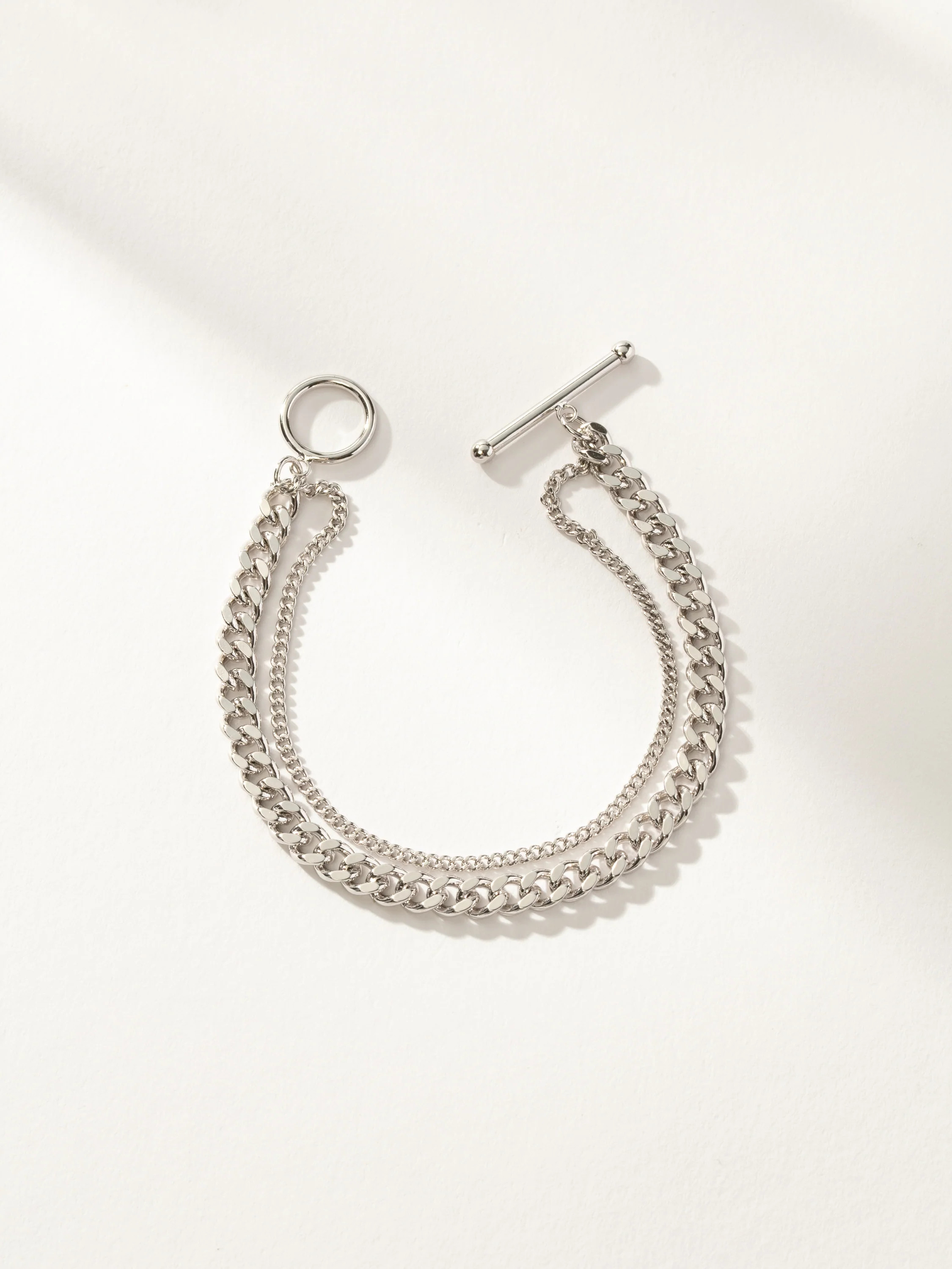 Extra Curb Chain Layered Bracelet in Gold | Uncommon James | Uncommon James