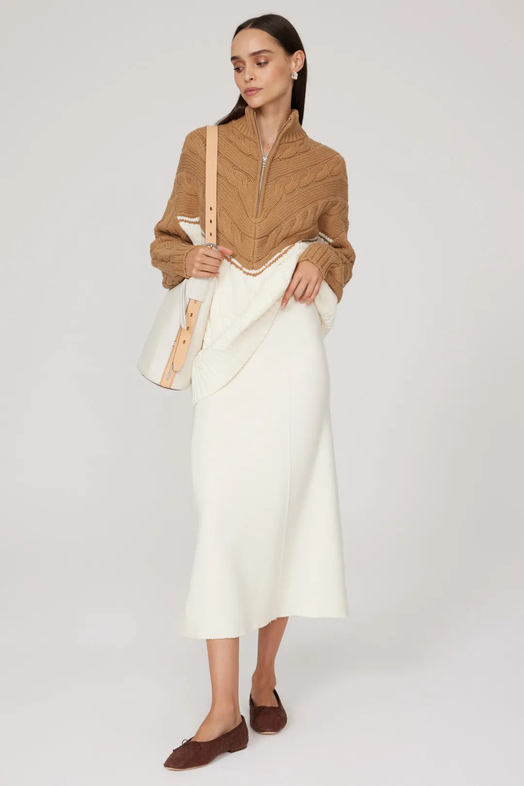 Brown Hampton Sweater | Rent the Runway