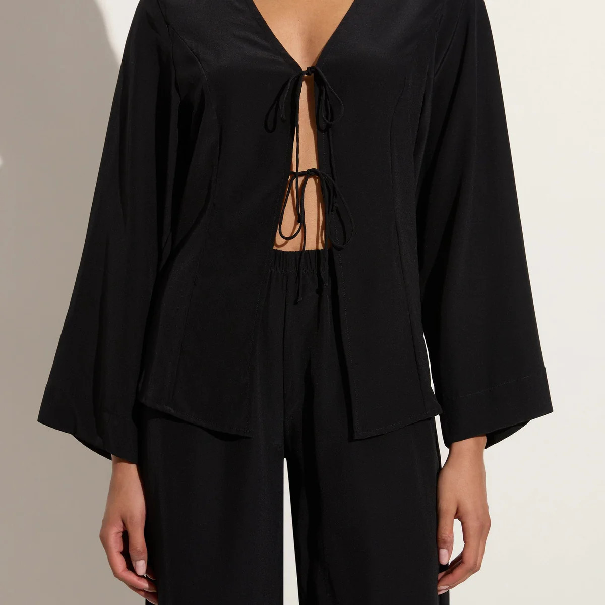 Conero Tie Top Black | Faithfull (AU)