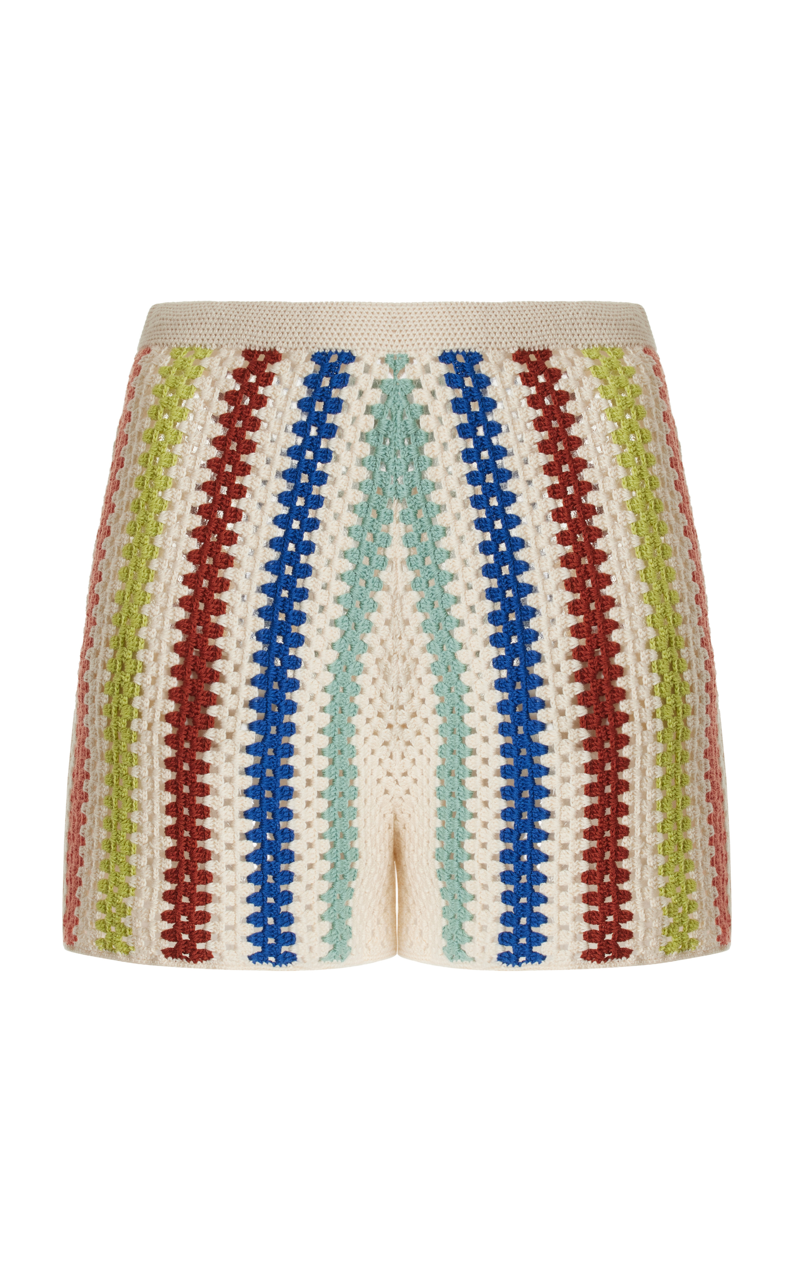 Plaza Crocheted-Cotton Shorts | Moda Operandi (Global)
