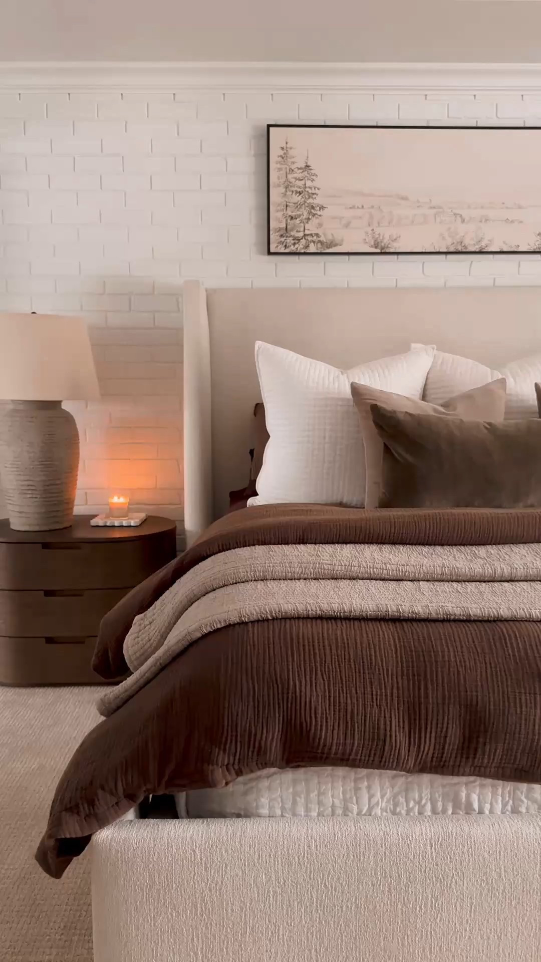 Mocha ☕️ Brown has entered the chat! When I saw that chocolate color is my favorite airy gauze duvet restocked I couldn’t hit add to chat sooner! I love the depth & texture it adds to our bedding. I paired it with some of my other @onequince favorites to create the coziest Winter bed I look forward to crawling into every night! 
#quincepartner 

#LTKHome #LTKFindsUnder100 #LTKSaleAlert