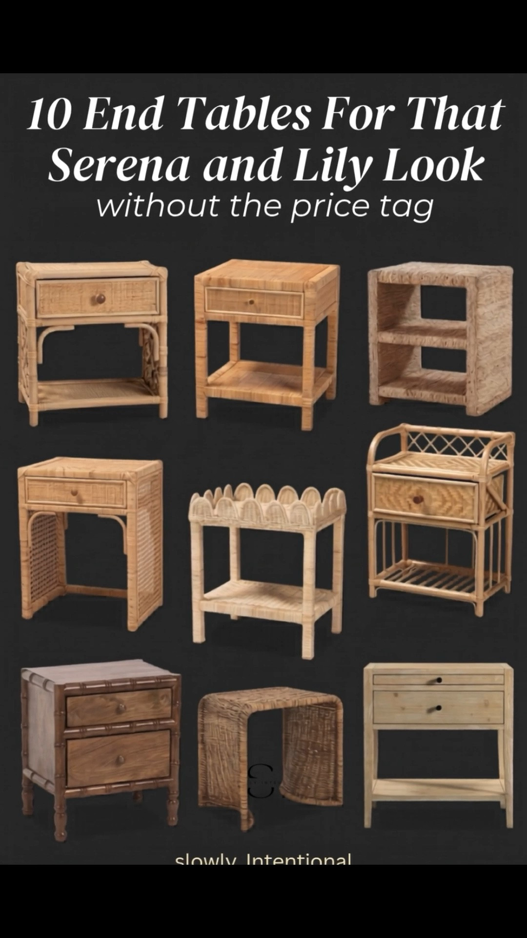 You can get the same look but on a budget from Amazon! serena and lily dupe, coastal end table, rattan nightstand, wicker side table, beach house decor, grandmillennial style, woven bedside table, coastal living room, neutral home finds, affordable luxury furniture

#LTKHome