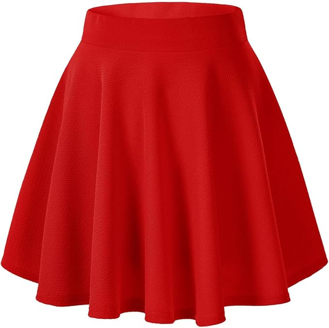 Urban CoCo Women's Basic Versatile Stretchy Flared Casual Mini Skater Skirt | Amazon (US)
