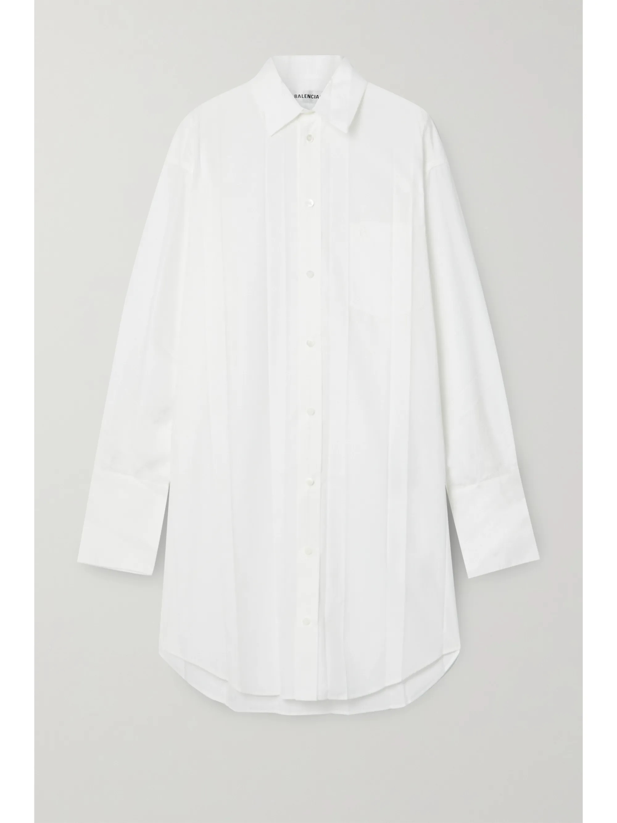 Pleated poplin shirt dress | NET-A-PORTER (US)
