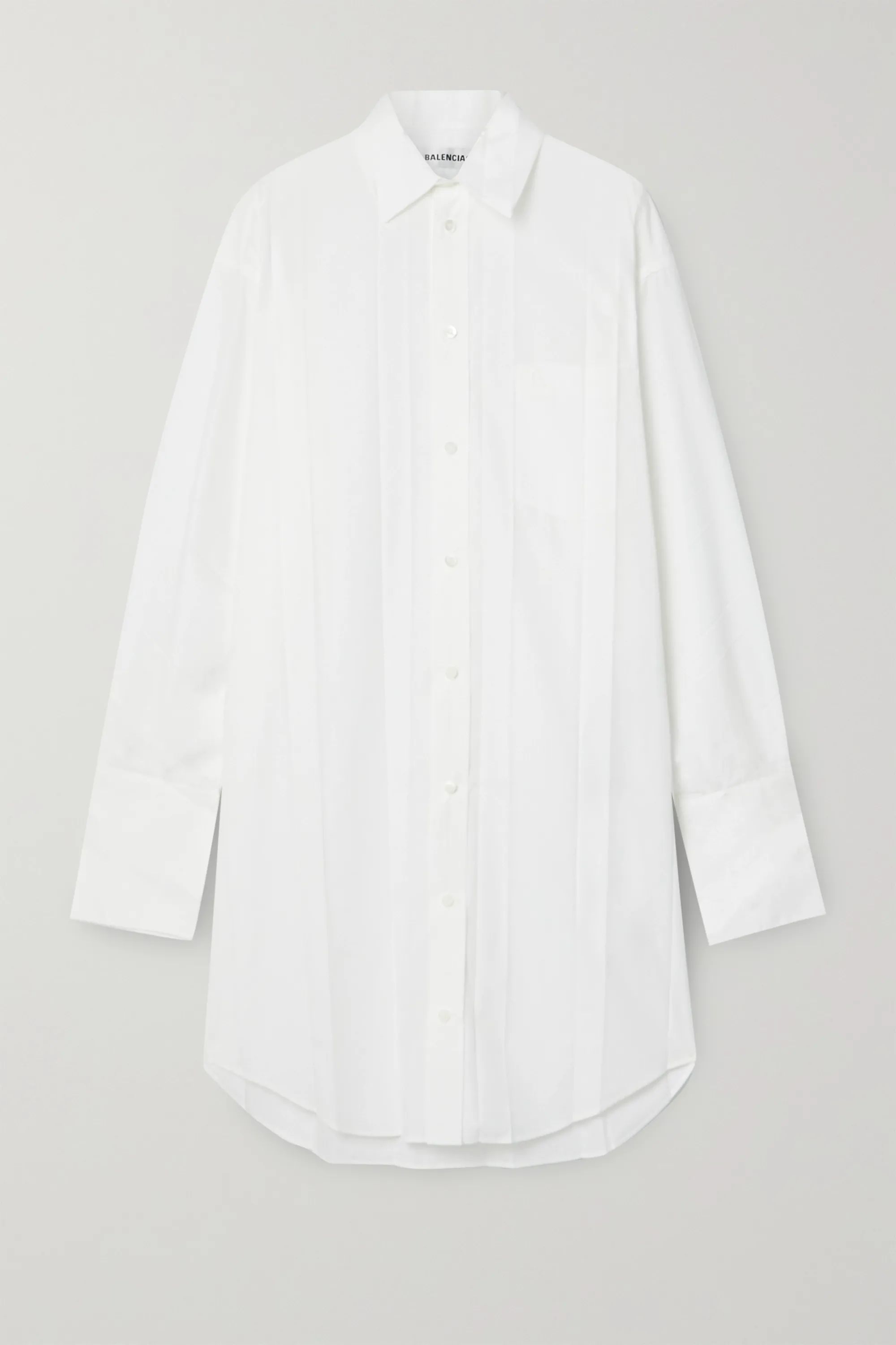 Pleated poplin shirt dress | NET-A-PORTER (US)