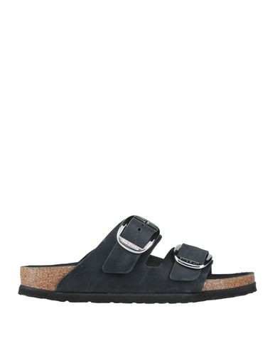 Birkenstock Woman Sandals Black Size 11 Soft Leather | YOOX (US)