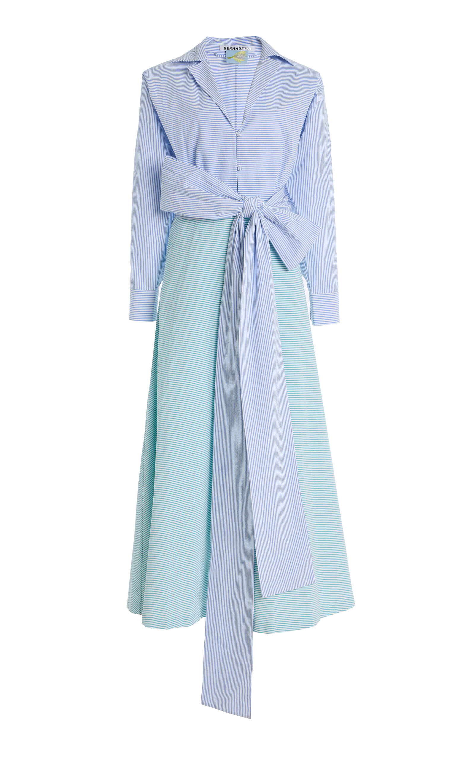 Exclusive Riviera Clarence Striped Cotton Maxi Shirt Dress | Moda Operandi (Global)