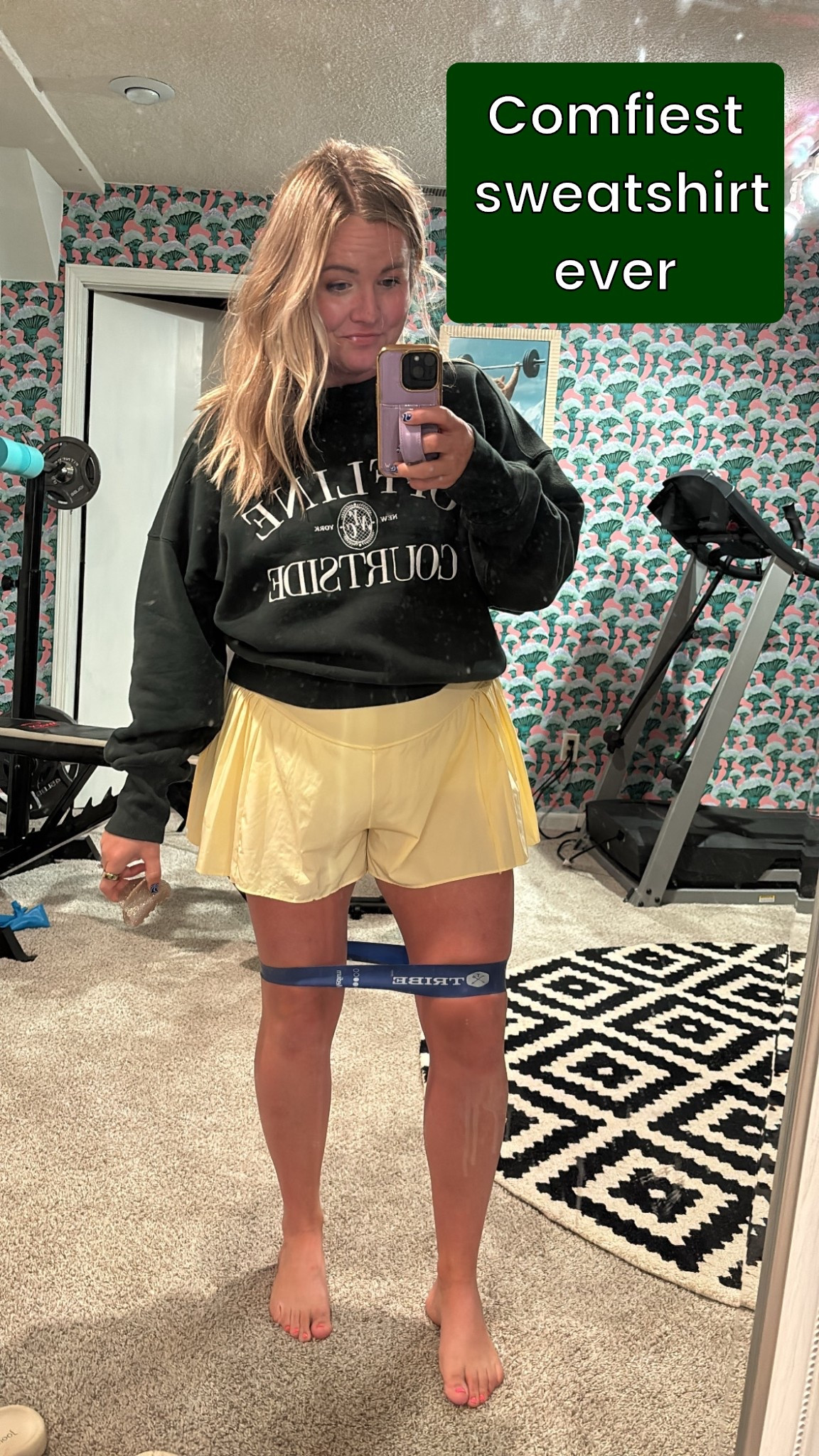 Most comfortable and perfect cut sweatshirt! And the cutest pleated shorts. Not gonna lie-  these make your waist look smaller because they’re flowy and the perfect cut! 

#LTKSaleAlert #LTKStyleTip #LTKActive