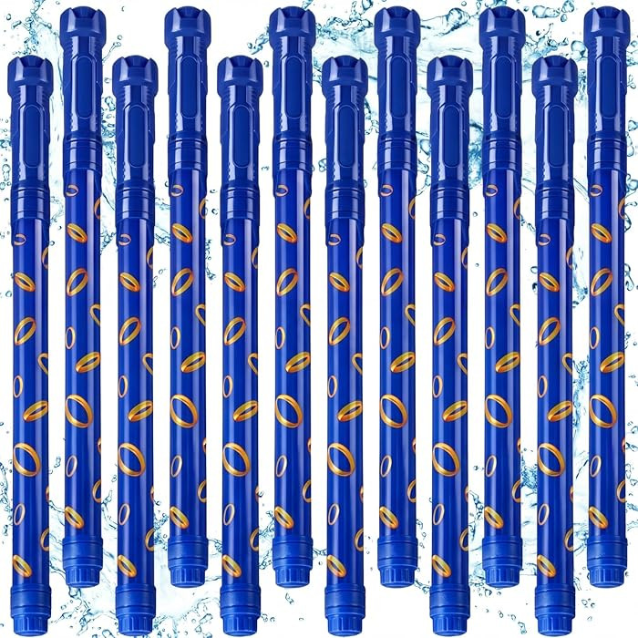 Halloscume 12 Pack Blue and Golden Rings Water Blaster 15.75 in Water Shooter Blasters Gun Party ... | Amazon (US)
