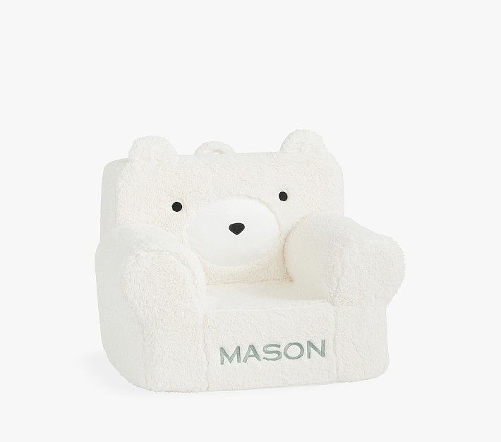 My First Anywhere Chair®, Ivory Sherpa Bear | Pottery Barn Kids
