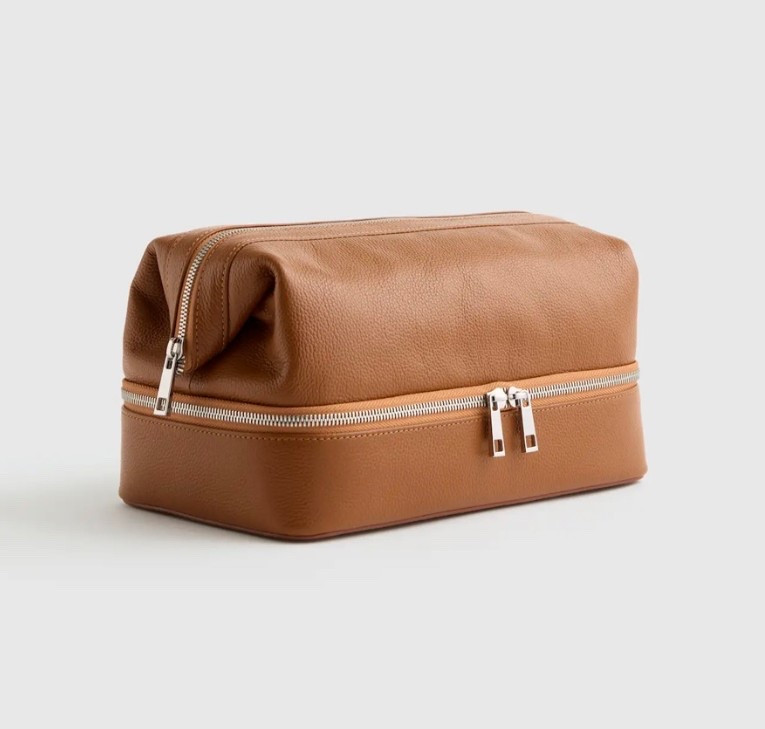 Italian leather toiletry