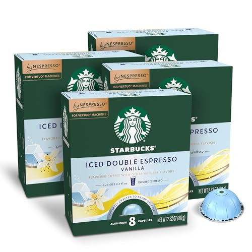 Starbucks by Nespresso Vertuo, Iced Vanilla, 32-count Coffee Pods, Brews 2.7 oz. | Amazon (US)