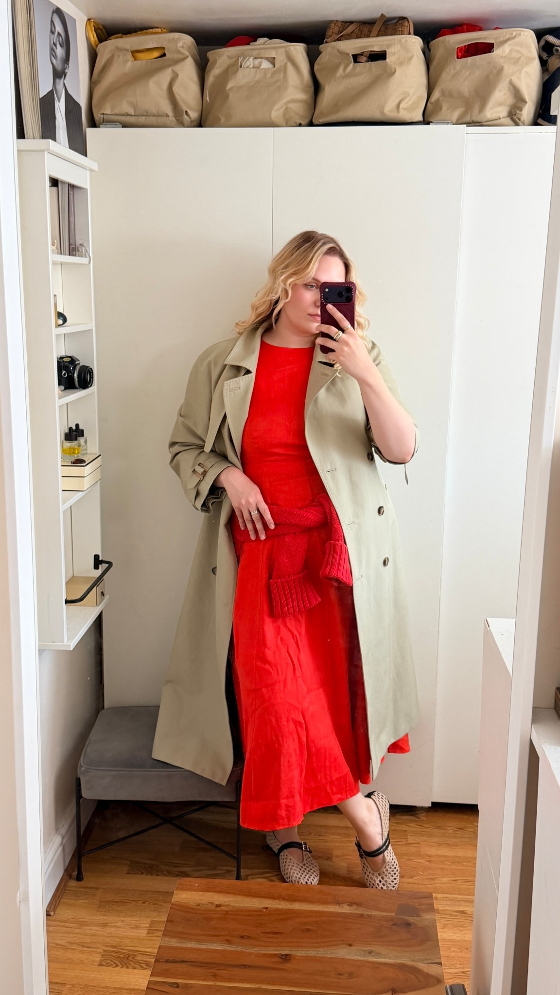 Wardrobe therapy: day 2

Red Sezane dress with a trench coat and mesh shoes ☀️

#LTKmidsize #LTKeurope #LTKspring